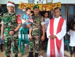 Sukacita Natal dan Bahagia di Tahun Baru, Kodim 1624/Flotim Bakti Sosial di Panti Asuhan.